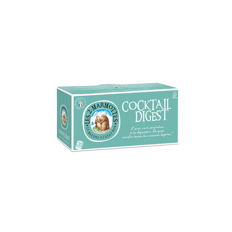 LES 2 MARMOTES Infusion cocktail digest 30 sachets 55g